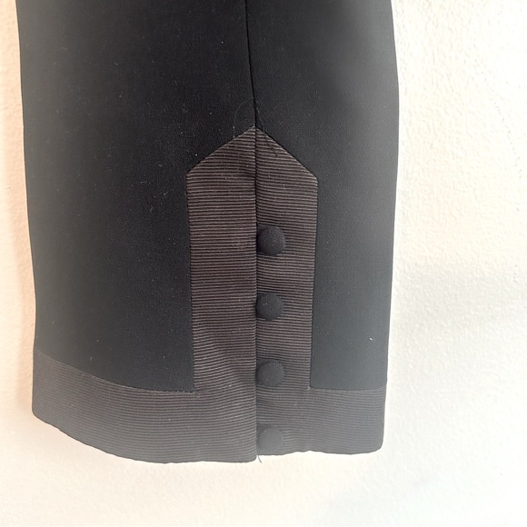 Cinq à Sept NWT Designer Colby Crop Jacket/Top Black/Black Size 8 - Picture 8 of 11